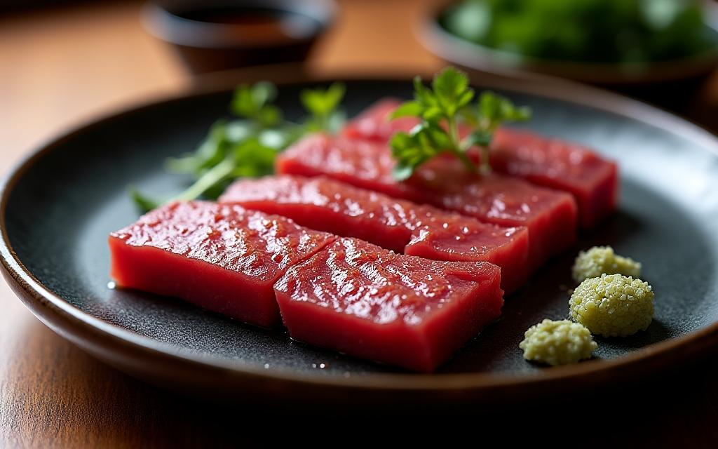 備長炭で焼き上げたA5ランク和牛の炭火焼き